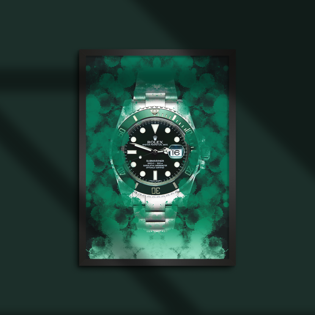 Rolex Submariner HULK Green Face Dial Poster Print