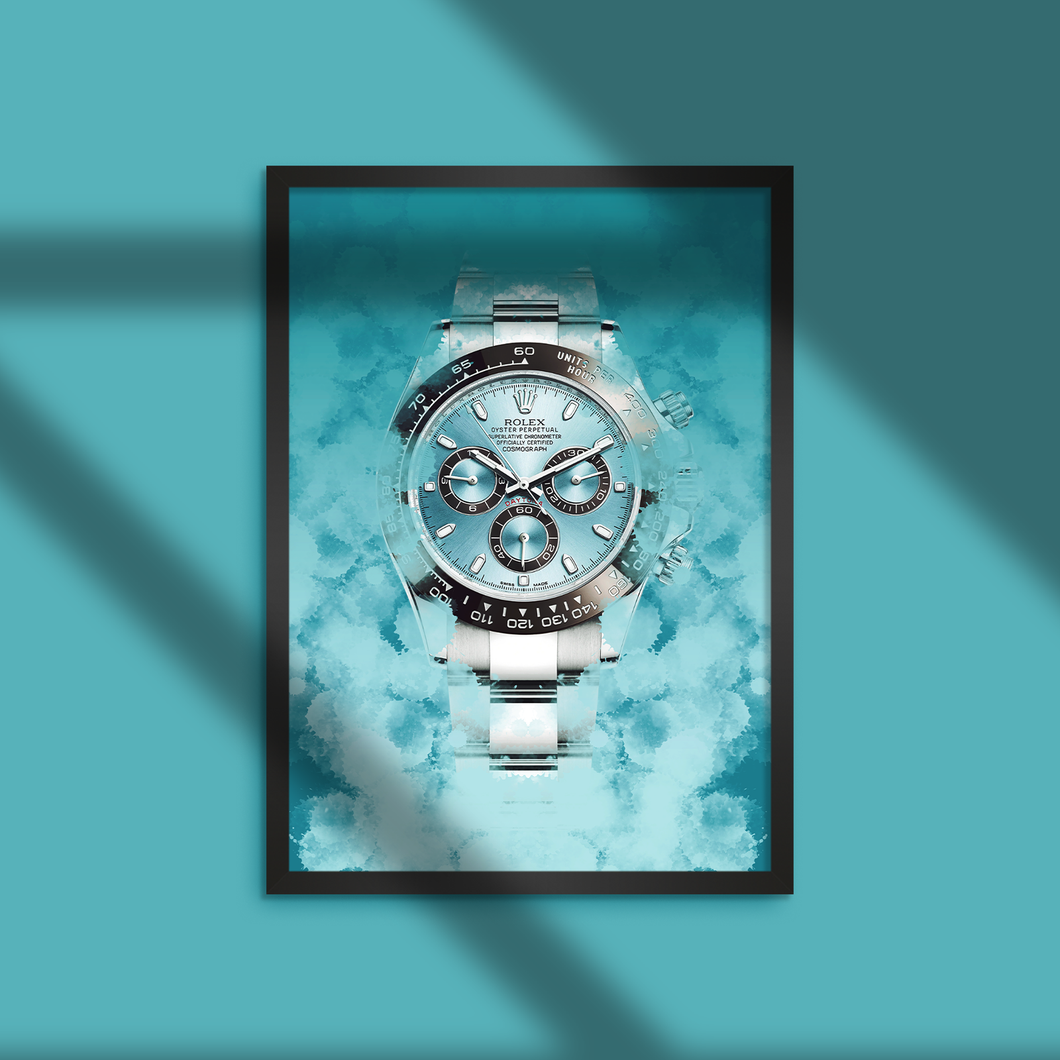 Rolex Oyster Perpetual Baby Blue Face Dial Poster Print