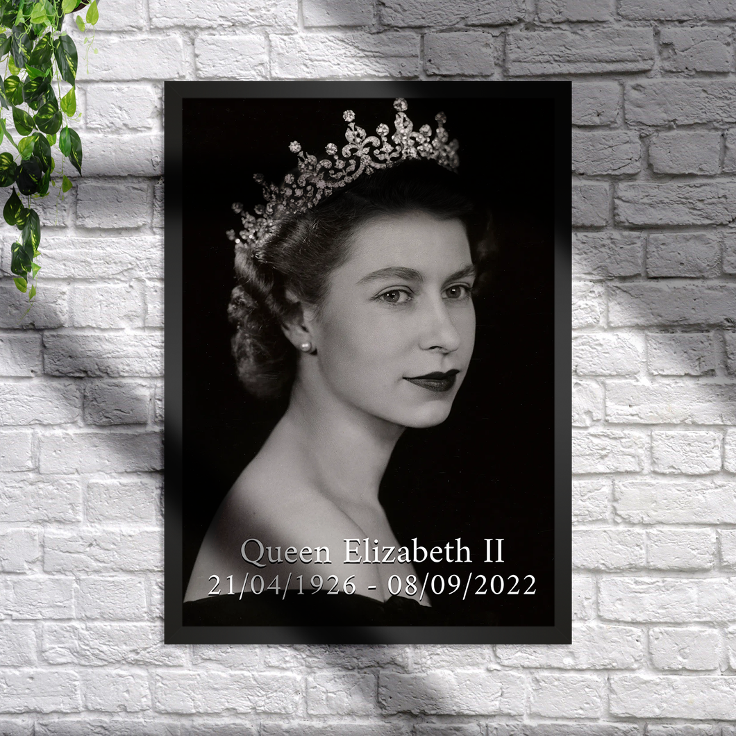 RIP (Dates) Queen Elizabeth II - Poster