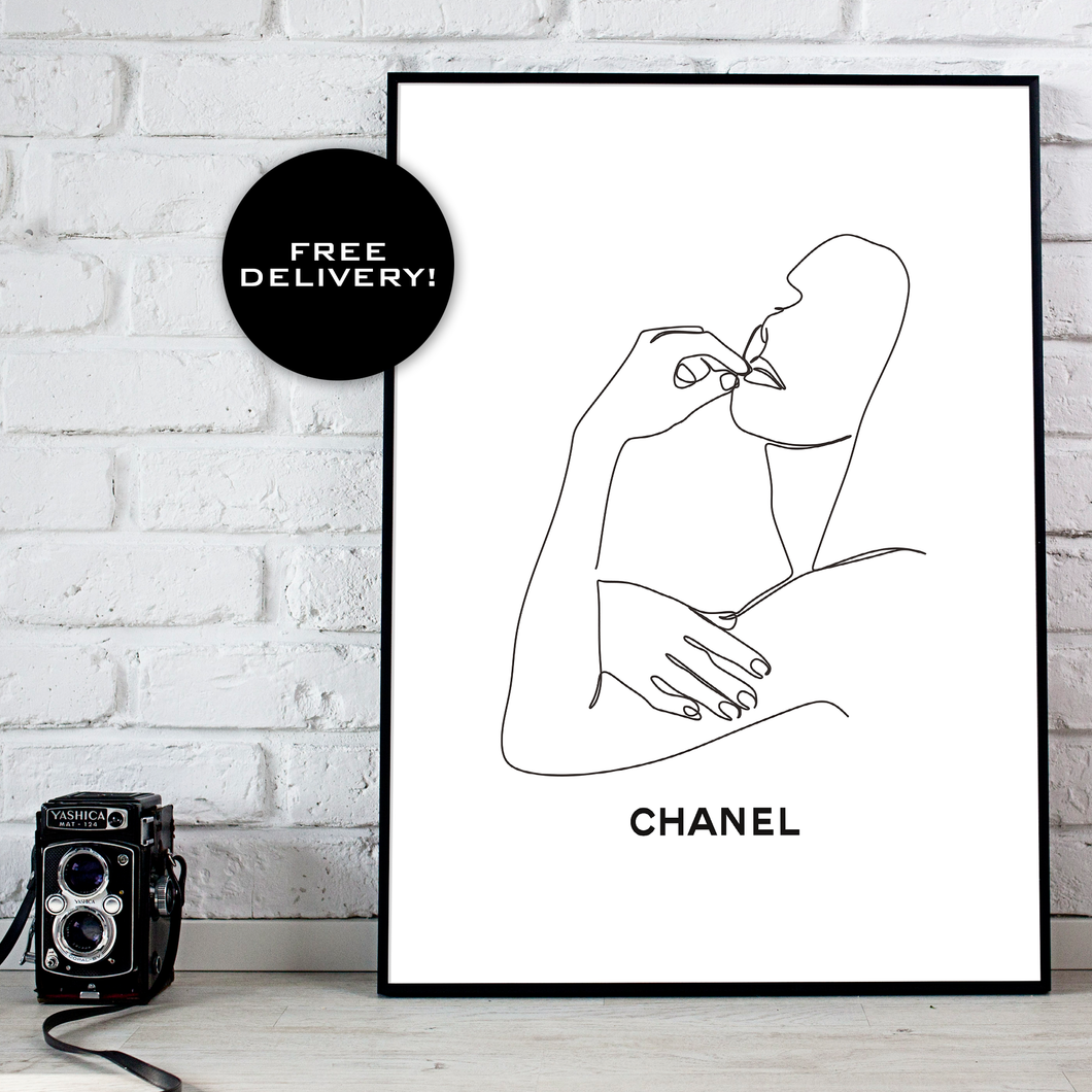 CHANEL Abstract Line Art - Single Print